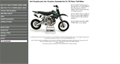 Desktop Screenshot of klx110-parts.com