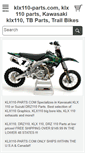 Mobile Screenshot of klx110-parts.com