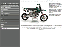 Tablet Screenshot of klx110-parts.com